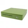 Cassetto di cassa elettronico Olympia M405, corpo in metallo, verde, 405×400×102 mm, 2 chiavi