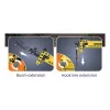 Gru mobile Jamara CaDA Modello 402886 — set di costruzione, nero e giallo, per bambini dagli 8 anni
