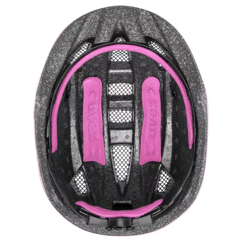 Casco protettivo per bambini UVEX kid 2 cc multicolore rosa, guscio rigido, finitura opaca