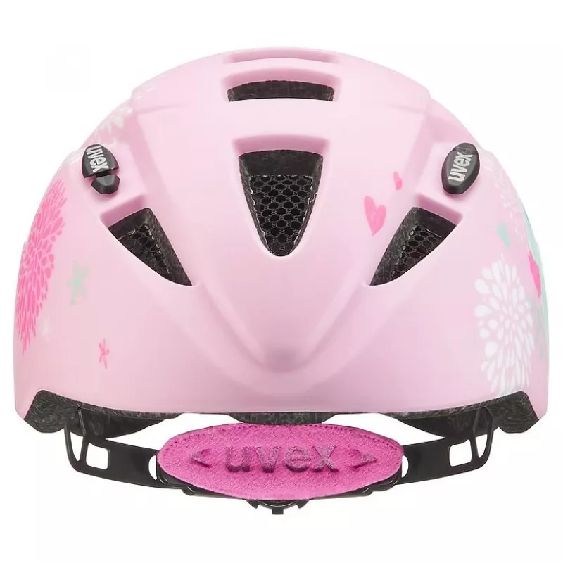 Casco protettivo per bambini UVEX kid 2 cc multicolore rosa, guscio rigido, finitura opaca