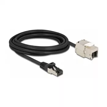 Cavo connettore RJ45 maschio a modulo Keystone connettore RJ45 femmina DeLOCK 87029