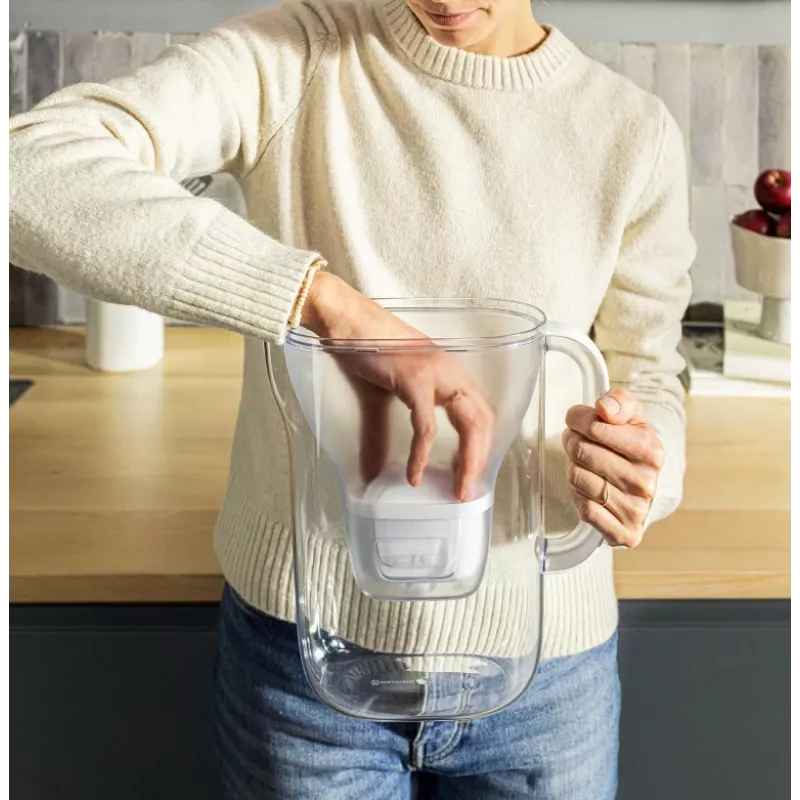 Caraffa filtrante BRITA Style Essential XL con cartucce MAXTRA PRO Pure Performance (3) — bianca