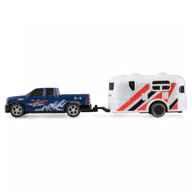 RC-Pickup Amewi 22680 1:64 RTR con rimorchio, blu