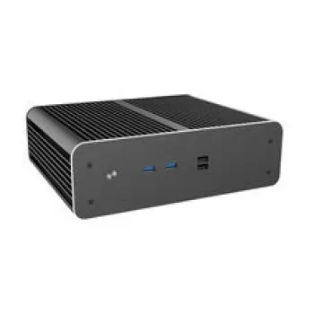 Akasa Euler CMX case PC Mini-ITX senza ventola A-ITX61-S1B — nero, mini chassis per sistemi a raffreddamento passivo