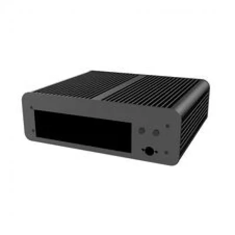 Akasa Euler CMX case PC Mini-ITX senza ventola A-ITX61-S1B — nero, mini chassis per sistemi a raffreddamento passivo