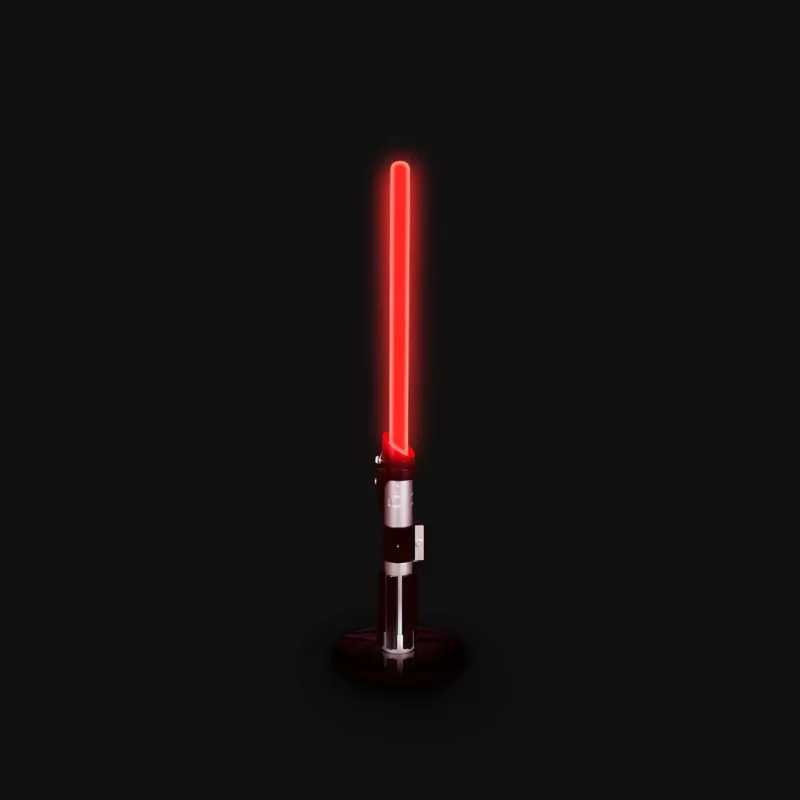 Lampada da tavolo Ukonic 14364 nero bianco luce rossa 597 mm altezza