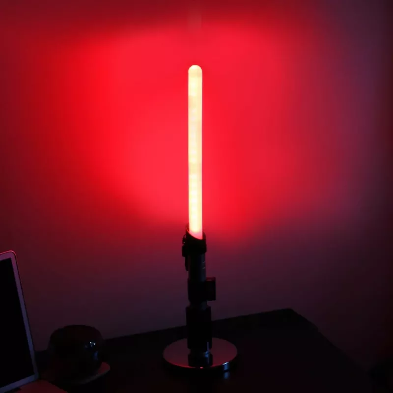 Lampada da tavolo Ukonic 14364 nero bianco luce rossa 597 mm altezza