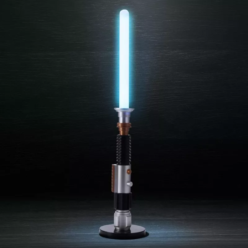 Lampada da tavolo Ukonic 16987 nero rame grigio bianco luce blu 595mm