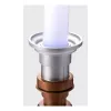 Lampada da tavolo Ukonic 16987 nero rame grigio bianco luce blu 595mm