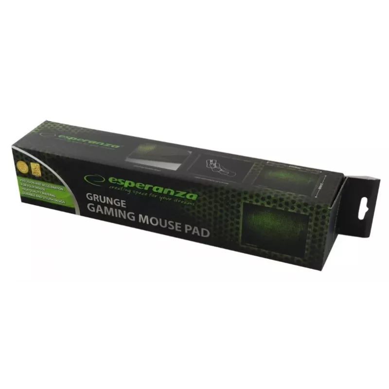 Esperanza EA146G Tappetino gaming per mouse nero, verde
