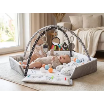 Tappetino gioco per neonati milly mally Baby Mat 5in1 Minky – tappetino multiuso 5 in 1 per neonati per pancia, gioco, riposo, gattonamento, viaggio