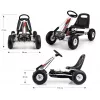 Milly Mally Veicolo a spinta Go-kart Thor bianco