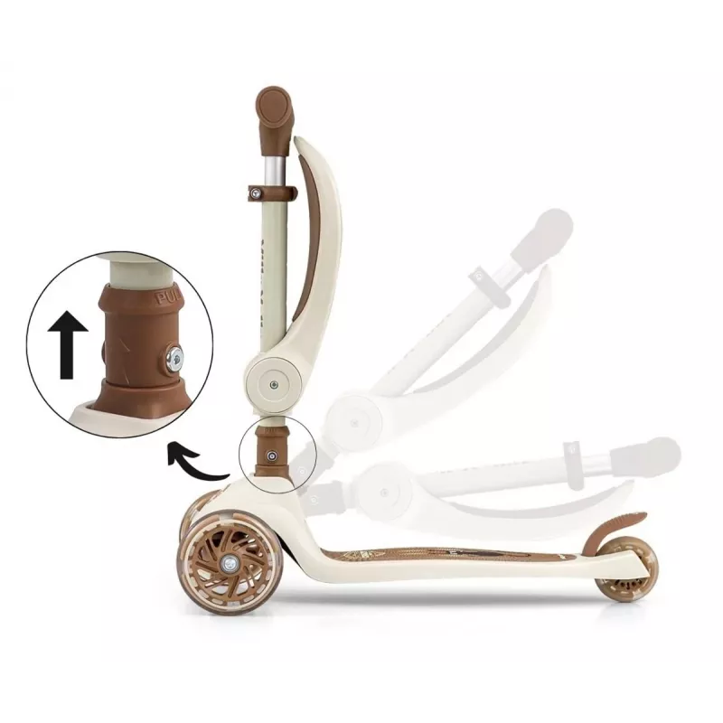 Monopattino milly mally Milly Mally Scooter Fuzzy Classic — monopattino per bambini, beige