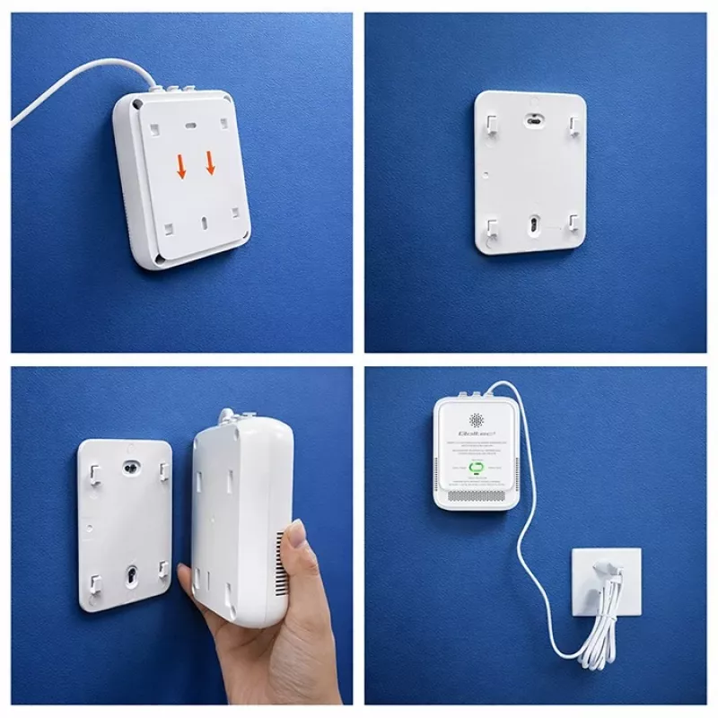 Rilevatore di fughe di gas e monossido di carbonio QOLTEC 52654 – sensore per gas naturale e CO