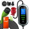 Caricabatterie per auto elettrica a parete QOLTEC 7 kW 230V CEE 32A con Wi‑Fi e LCD (modello 52721)
