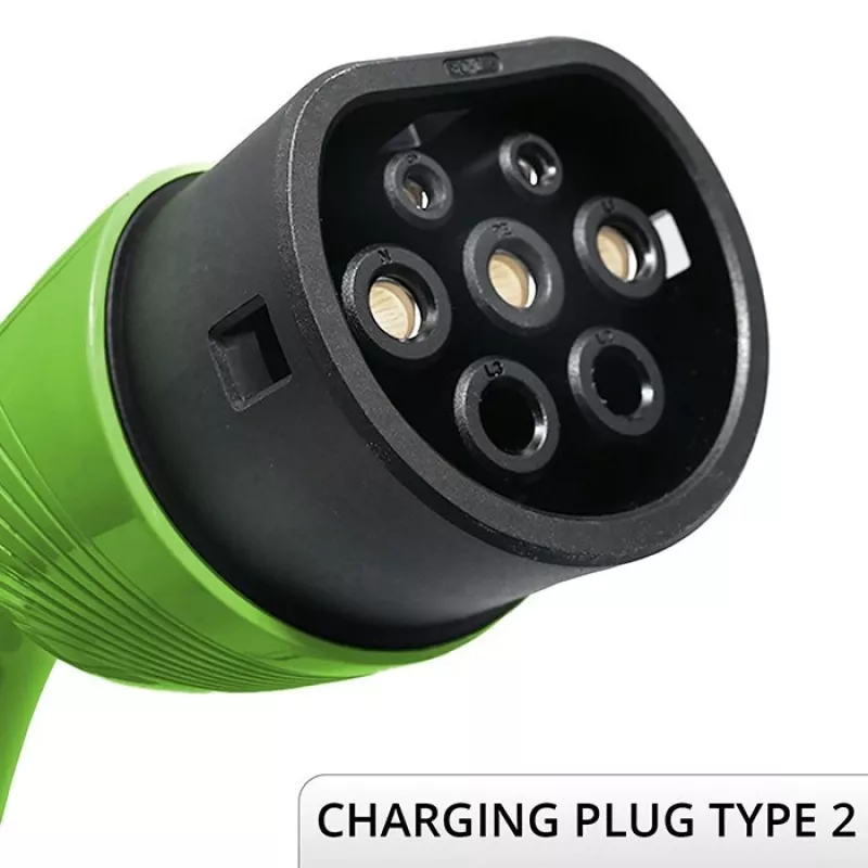 Caricabatterie per auto elettrica a parete QOLTEC 7 kW 230V CEE 32A con Wi‑Fi e LCD (modello 52721)