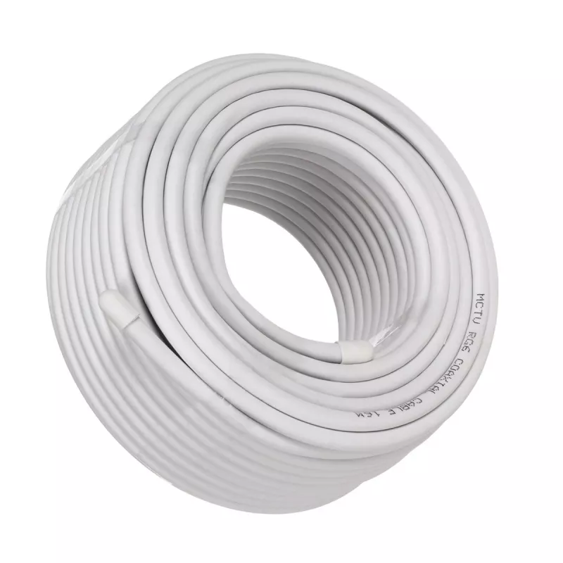 Cavo coassiale MACLEAN MCTV-470 RG-6/U 25 m, bianco