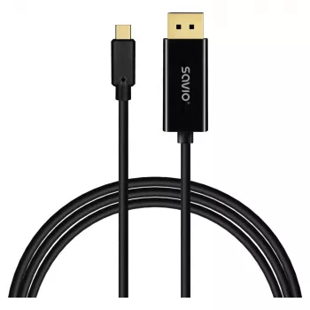 Cavo SAVIO CL-207 USB-C a DisplayPort 2,0 m, supporto DisplayPort 1.2