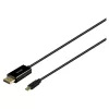 Cavo SAVIO CL-207 USB-C a DisplayPort 2,0 m, supporto DisplayPort 1.2