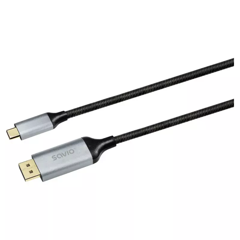 Cavo USB-C a DisplayPort SAVIO CL-208 (DisplayPort 1.2, 2 m)