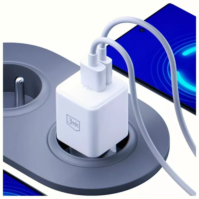 Caricabatterie per interni 3MK Hyper GaN caricabatterie universale rapido 100-240V