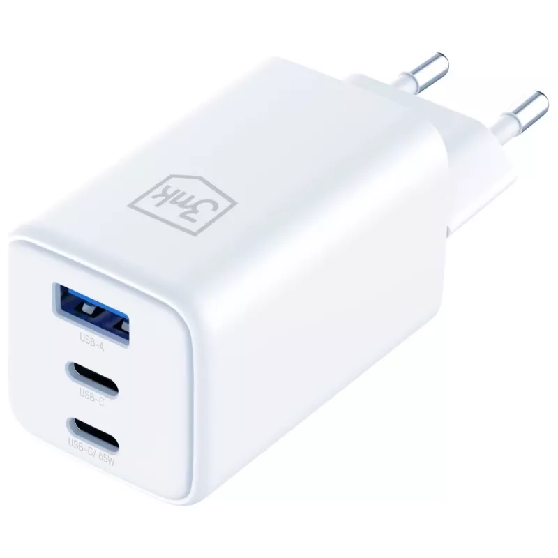 3MK Charger Hyper GaN 65W QC4+ — caricabatterie rapido USB GaN 65W con supporto QC4+