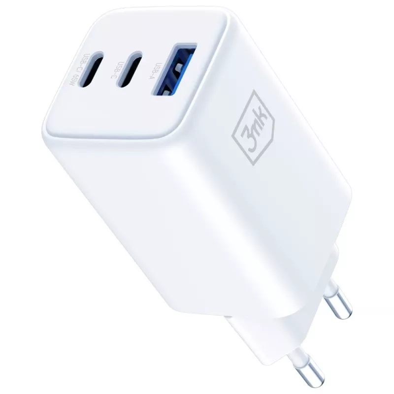 3MK Charger Hyper GaN 65W QC4+ — caricabatterie rapido USB GaN 65W con supporto QC4+