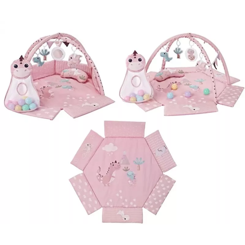 Tappetino didattico Dino Pink TinyMini rosa