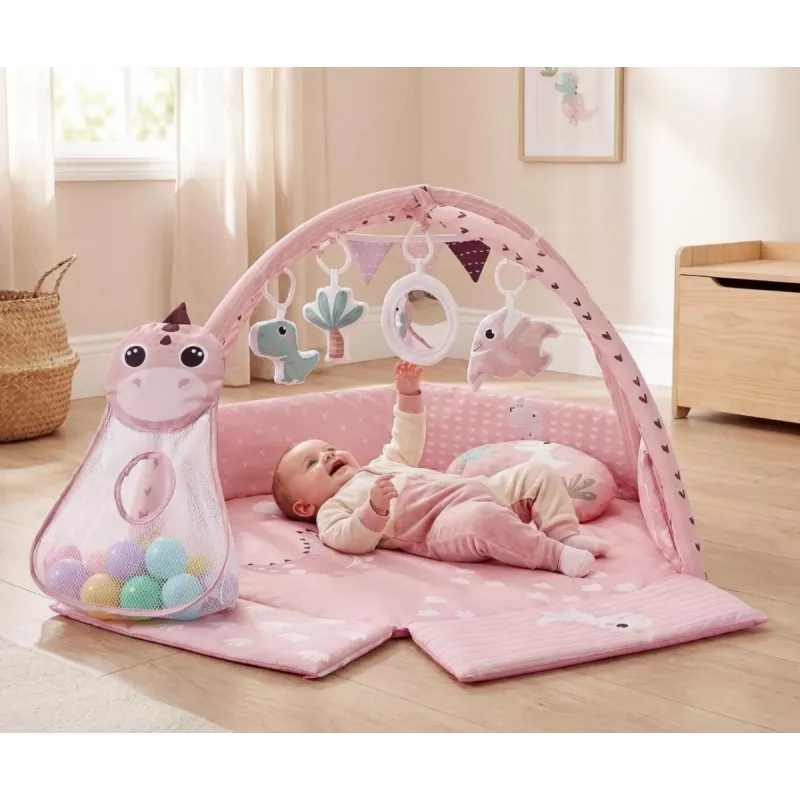 Tappetino didattico Dino Pink TinyMini rosa