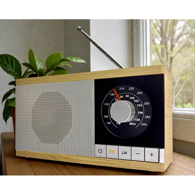 Radio Krystyna custodia in legno