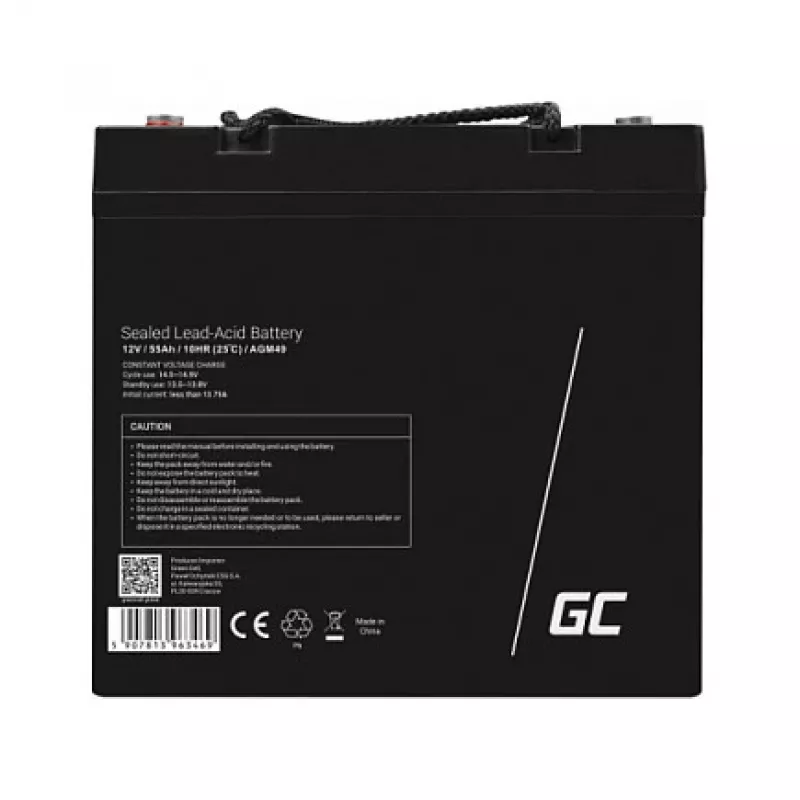 Batteria AGM Green Cell AGM49 55 Ah 12 V Marine Leisure
