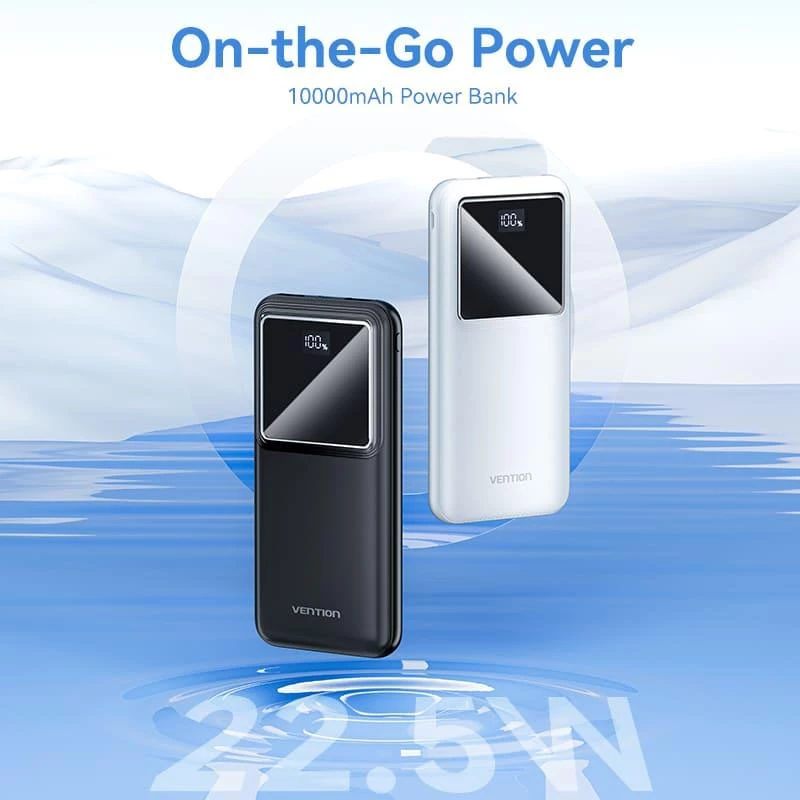 Power bank USB 10000MAH 22.5W/NERO FHKB0 Vention