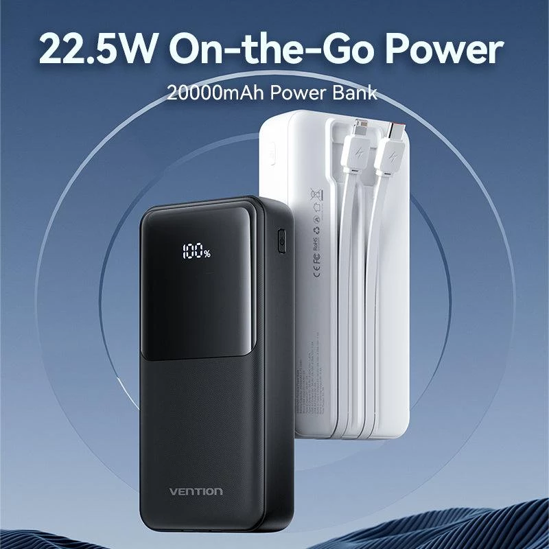 Power bank USB 20000MAH 22.5W/BIANCO FHPW0 Vention