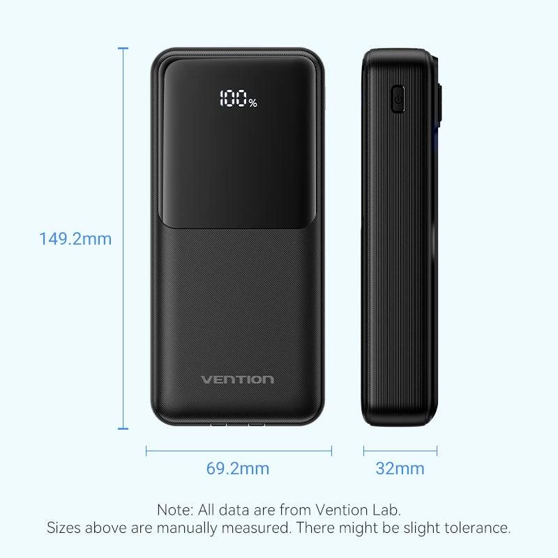 Power bank USB 20000MAH 22.5W/BIANCO FHPW0 Vention
