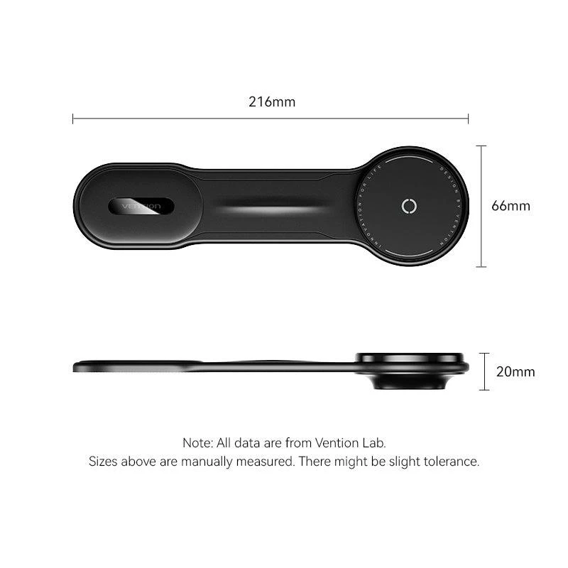 Caricabatterie auto magnetico wireless/nero KSJB0 Vention