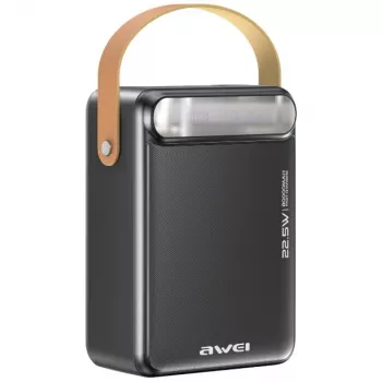 Powerbank Awei P102K 80000 mAh 22,5W PD con 2× USB-C e 3× USB-A, nero