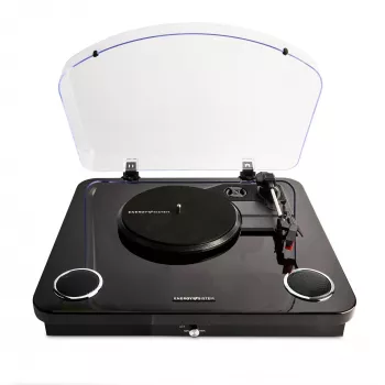 Giradischi audio a trasmissione a cinghia Energy Sistem BlackSpin nero trasparente 33 45 78 giri/min