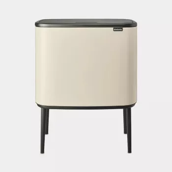 Pattumiera con apertura touch Brabantia Bo 33 L 3 cestini beige larghezza 540 mm profondità 312 mm altezza 680 mm