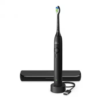 Spazzolino elettrico sonico ricaricabile Philips 3100 series HX4033/32 — batteria agli ioni di litio, 1 manico, 1 testina, modalità Daily Care, nero