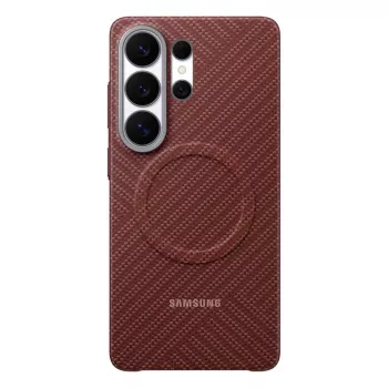 Custodia Samsung Carbon Magnet Galaxy S26 Ultra, rossa