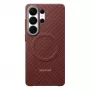 Custodia Samsung Carbon Magnet Galaxy S26 Ultra, rossa