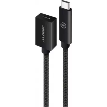 ALOGIC - Cavo USB - da USB-C (F) a USB-C (M) - USB 3.1 Gen 2 - 50 cm - nero (MU31CC-EXT-050BLK)
