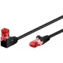Cavo patch di rete GOOBAY Cat6 0,25 m, U/UTP, RJ-45 a RJ-45, angolare 90°, nero