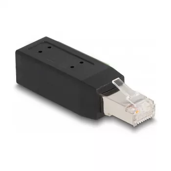 Adattatore DeLOCK da connettore maschio RJ45 Cat.5e a morsettiera, angolare 90°