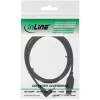 Cavo InLine USB 2.0 USB A maschio a Mini-USB B maschio, connettori angolari 90° verso l'alto, 1,5 m, nero