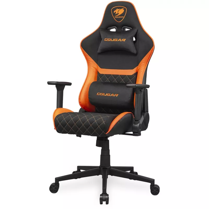 Sedia da gaming universale COUGAR Gaming Armor One V2 F seduta imbottita nero arancione