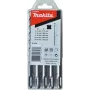 MAKITA B-49074 - set punte HM V-PLUS n. 3 per martello combinato HR2470 (50/100 mm lunghezza di lavoro | 5 pezzi) (B-49074)