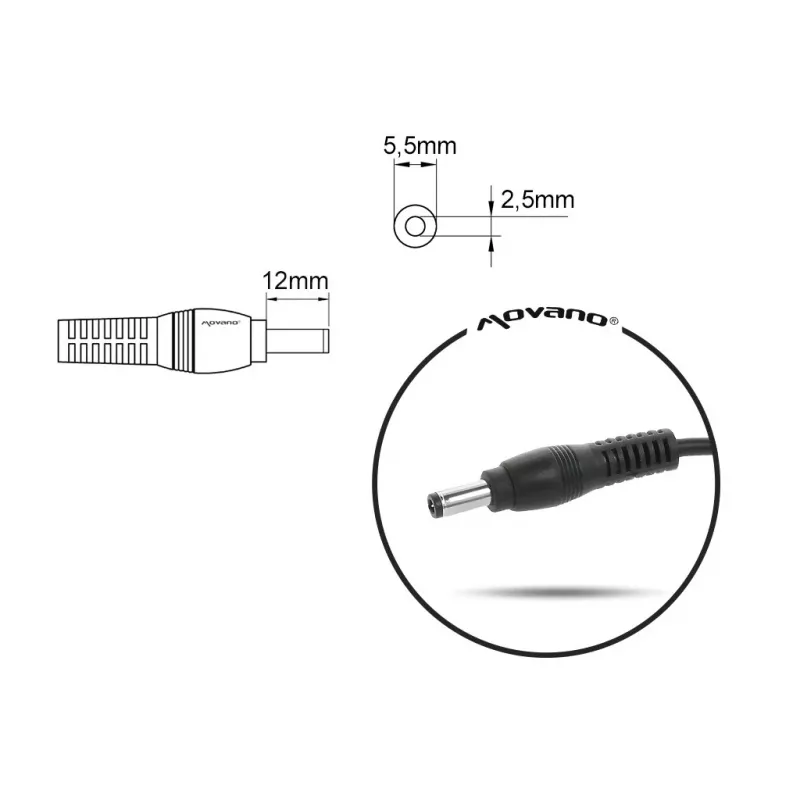 Alimentatore per notebook MITSU 20V 2A (5,5x2,5) compatibile con MSI, Medion, Lenovo