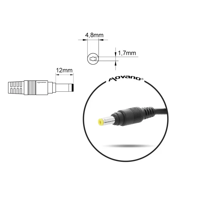 Alimentatore per notebook MITSU 10,5V 4,3A (4,8×1,7 mm) per laptop Sony