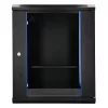 Extralink Lite 12U 530X400 Armadio rack a parete nero con ripiano